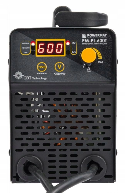 PROSTOWNIK AKUMULATOROWY INWERTOROWY Z ROZRUCHEM 600A 12/24 V ŁADOWARKA 80A