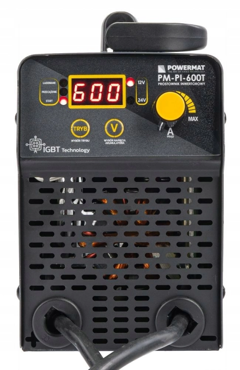PROSTOWNIK AKUMULATOROWY INWERTOROWY Z ROZRUCHEM 600A 12/24 V ŁADOWARKA 80A