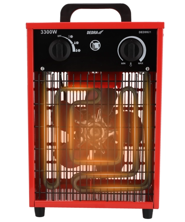NAGRZEWNICA ELEKTRYCZNA 3,3KW FARELKA TERMOSTAT REGULACJA TEMPERATURY 230V