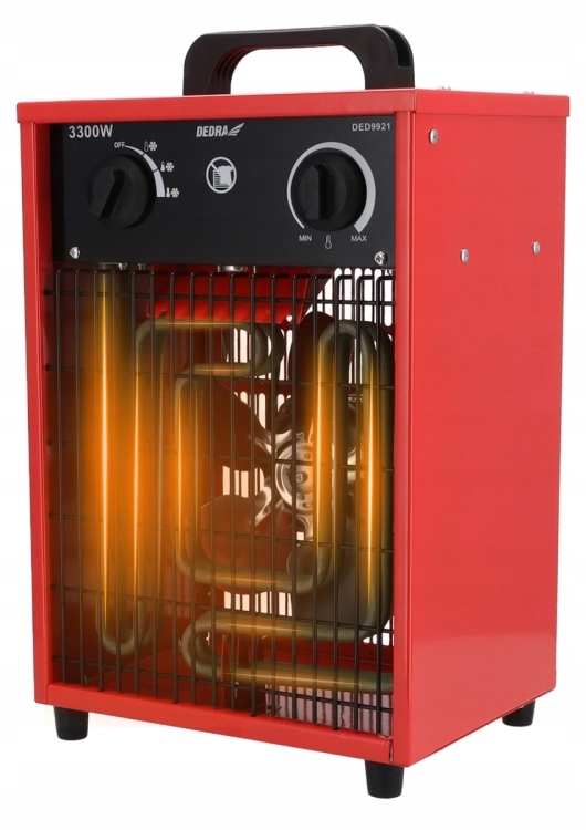 NAGRZEWNICA ELEKTRYCZNA 3,3KW FARELKA TERMOSTAT REGULACJA TEMPERATURY 230V