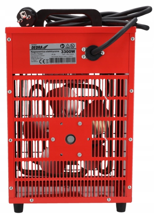 NAGRZEWNICA ELEKTRYCZNA 3,3KW FARELKA TERMOSTAT REGULACJA TEMPERATURY 230V