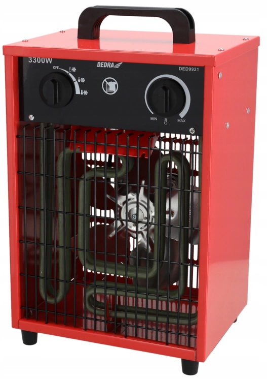 NAGRZEWNICA ELEKTRYCZNA 3,3KW FARELKA TERMOSTAT REGULACJA TEMPERATURY 230V