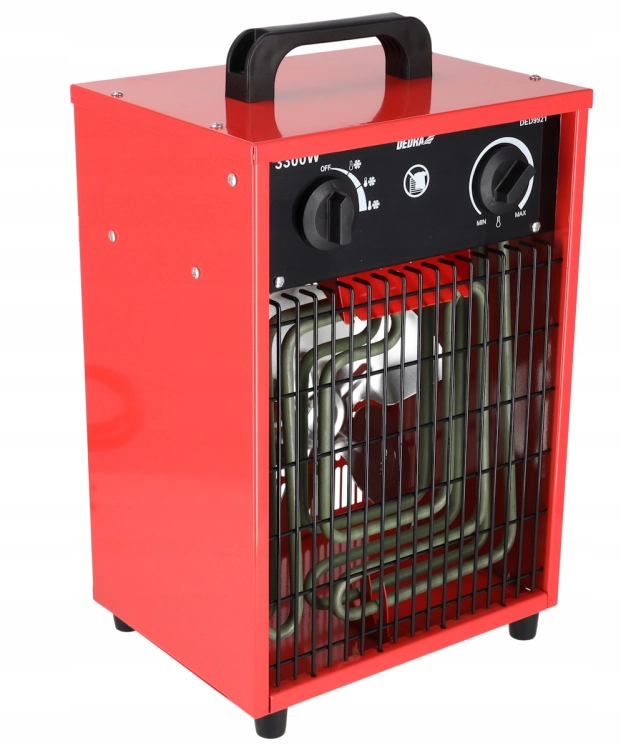 NAGRZEWNICA ELEKTRYCZNA 3,3KW FARELKA TERMOSTAT REGULACJA TEMPERATURY 230V