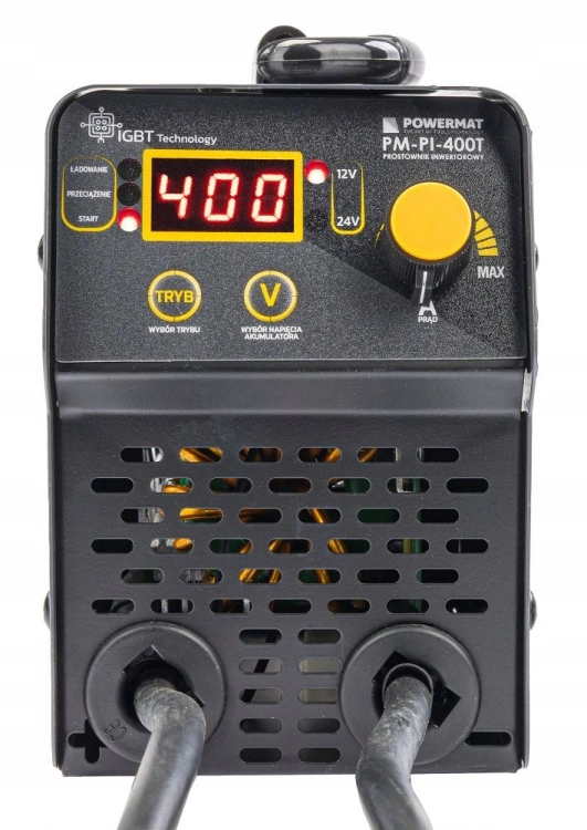 PROSTOWNIK AKUMULATOROWY INWERTOROWY Z ROZRUCHEM 400A 12/24 V ŁADOWARKA 40A