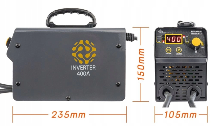 PROSTOWNIK AKUMULATOROWY INWERTOROWY Z ROZRUCHEM 400A 12/24 V ŁADOWARKA 40A