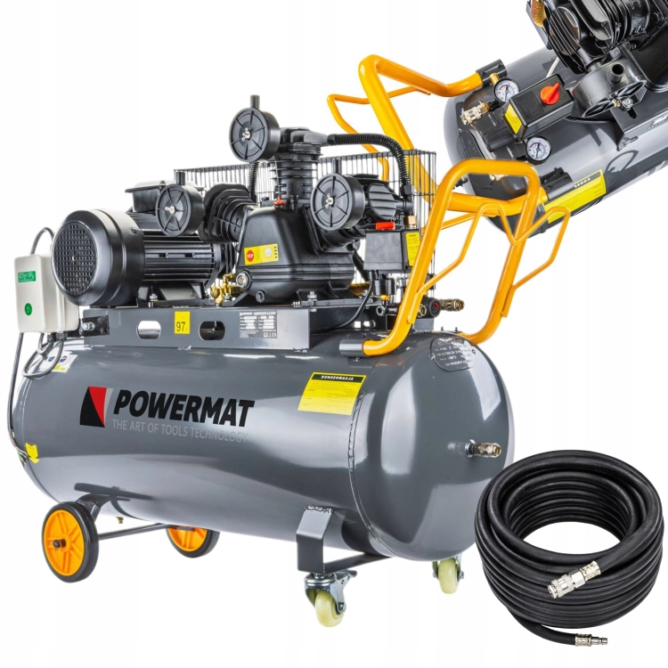 POWERMAT KOMPRESOR OLEJOWY 4KM 150L 650L/MIN 8BAR +WĄŻ 15M PM-KO-150T-400V