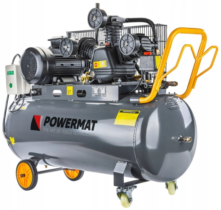 POWERMAT KOMPRESOR OLEJOWY 4KM 150L 650L/MIN 8BAR +WĄŻ 15M PM-KO-150T-400V