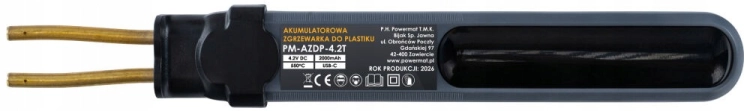 ZGRZEWARKA DO PLASTIKU AKUMULATOROWA +ZSZYWKI 300el WALIZKA PM-AZDP-4.2T
