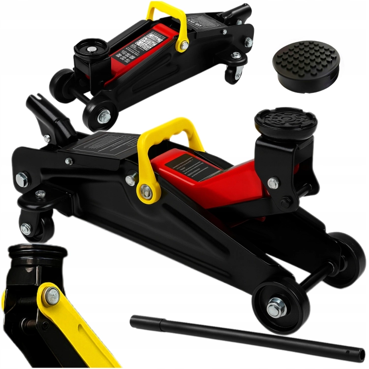 ŻABA PODNOŚNIK SAMOCHODOWY HYDRAULICZNY LEWAREK 2T NISKOPROFILOWY + GUMA t