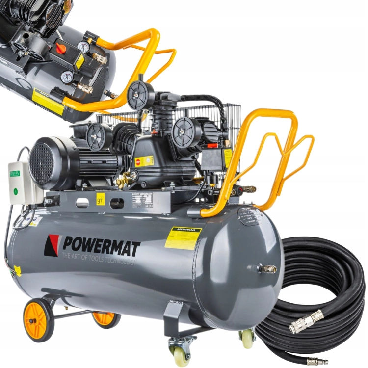 POWERMAT KOMPRESOR OLEJOWY 4KM 150L 650L/MIN 8BAR +WĄŻ 15M PM-KO-150T-400V