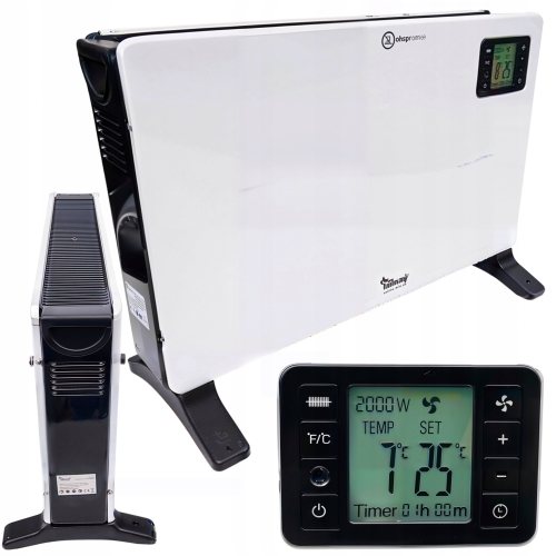 GRZEJNIK ELEKTRYCZNY KONWEKTOROWY ENERGOOSZCZĘDNY TIMER BEZPIECZNY LCD