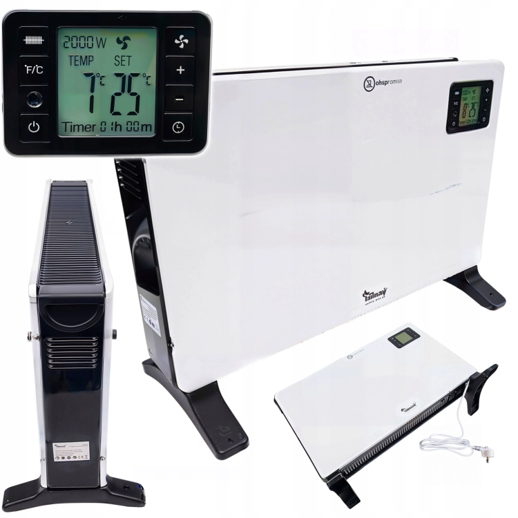 GRZEJNIK ELEKTRYCZNY KONWEKTOROWY ENERGOOSZCZĘDNY TIMER BEZPIECZNY LCD