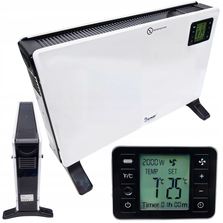 GRZEJNIK ELEKTRYCZNY KONWEKTOROWY ENERGOOSZCZĘDNY TIMER BEZPIECZNY LCD