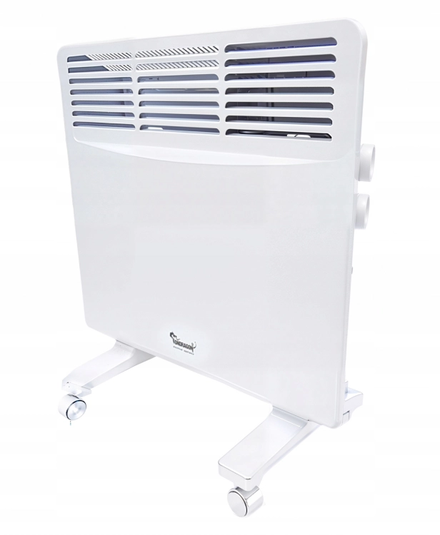 GRZEJNIK ELEKTRYCZNY ALUMINIOWY KONWEKTOROWY MOCNY 1750W ŚCIENNY +KÓŁKA 2W1