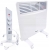 GRZEJNIK ELEKTRYCZNY ALUMINIOWY KONWEKTOROWY MOCNY 1750W ŚCIENNY +KÓŁKA 2W1