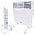 GRZEJNIK ELEKTRYCZNY ALUMINIOWY KONWEKTOROWY MOCNY 1750W ŚCIENNY +KÓŁKA 2W1