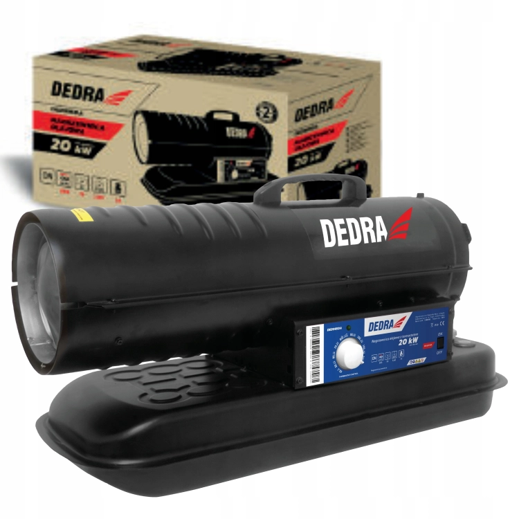 DEDRA NAGRZEWNICA OLEJOWA 20kW ZBIORNIK 19L 365 m3/h KLASA A DED9950A
