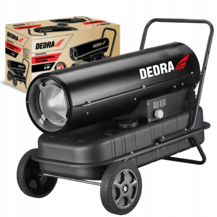 DEDRA NAGRZEWNICA OLEJOWA 30kW TERMOSTAT 38L 750m3/h KLASA A KÓŁKA DED9952B
