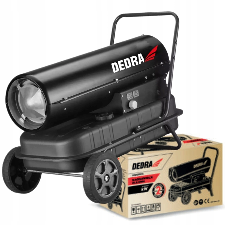 DEDRA NAGRZEWNICA OLEJOWA 30kW TERMOSTAT 38L 750m3/h KLASA A KÓŁKA DED9952B