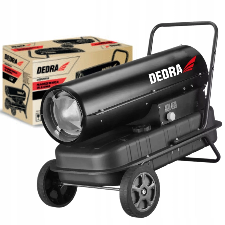 DEDRA NAGRZEWNICA OLEJOWA 30kW TERMOSTAT 38L 750m3/h KLASA A KÓŁKA DED9952B