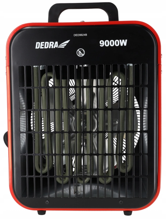 NAGRZEWNICA ELEKTRYCZNA FARELKA DMUCHAWA GRZEJNIK TERMOSTAT MOCNA 9kW 400V