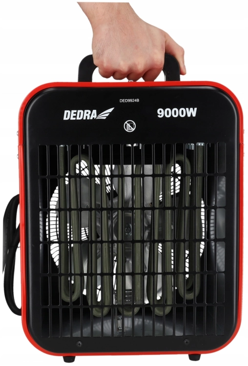 NAGRZEWNICA ELEKTRYCZNA FARELKA DMUCHAWA GRZEJNIK TERMOSTAT MOCNA 9kW 400V
