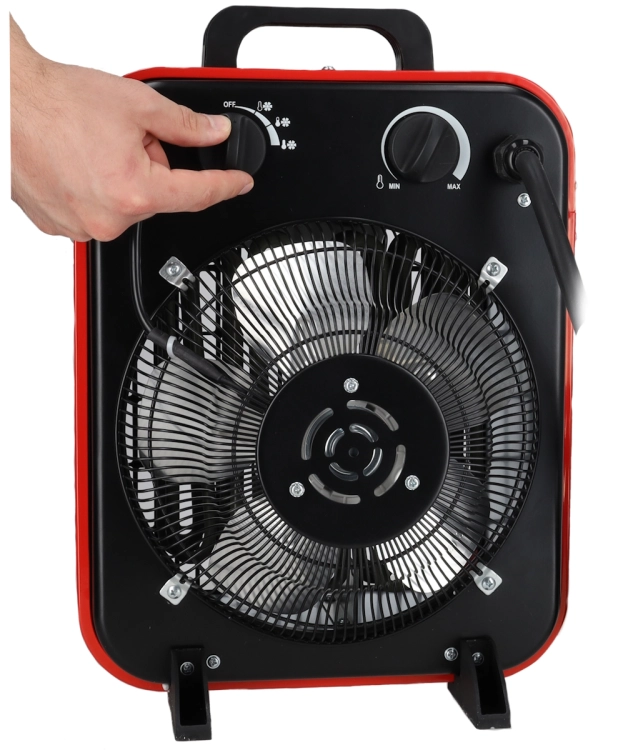 NAGRZEWNICA ELEKTRYCZNA FARELKA DMUCHAWA GRZEJNIK TERMOSTAT MOCNA 9kW 400V