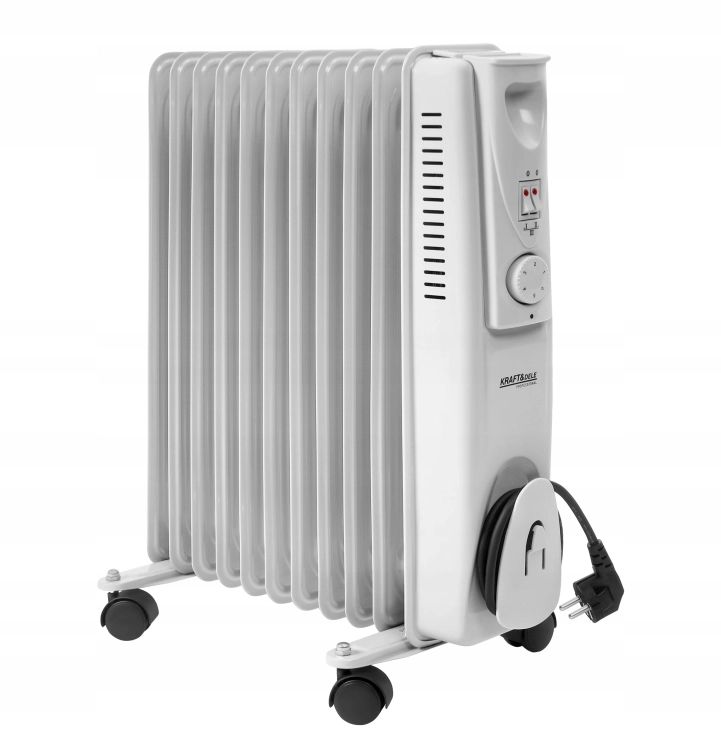 GRZEJNIK ELEKTRYCZNY OLEJOWY KALORYFER Z TERMOSTATEM 1000/1500/2500W KD6511