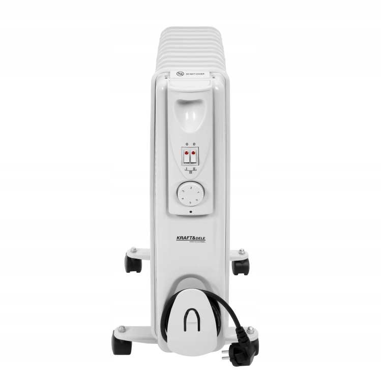 GRZEJNIK ELEKTRYCZNY OLEJOWY KALORYFER Z TERMOSTATEM 1000/1500/2500W KD6511