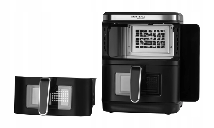 FRYTKOWNICA BEZTŁUSZCZOWA AIRFRYER 11L 2 KOMORY 80-200C 10 PROGRAMÓW KD4335