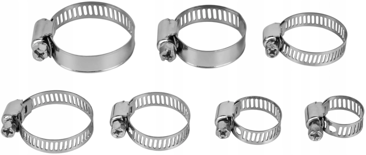 ZESTAW OPASEK ZACISKOWYCH ŚLIMAKOWYCH 60EL. 8-38mm ORGANIZER KRAFT KD10865