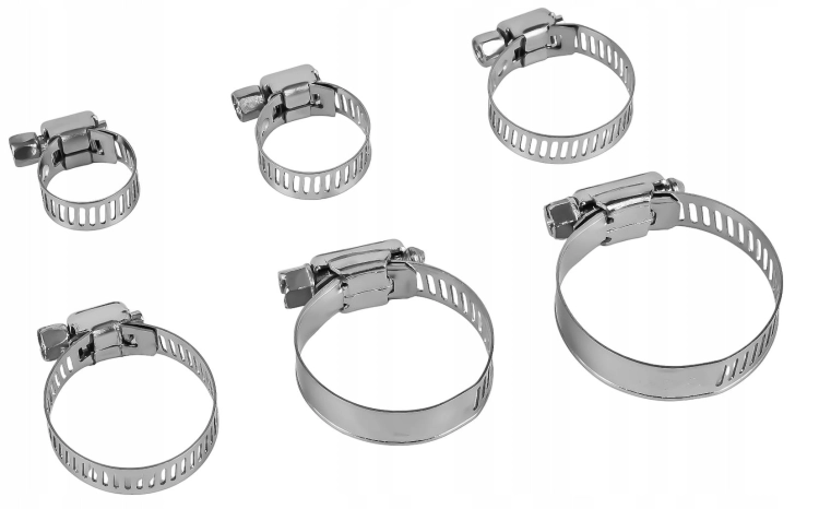 ZESTAW OPASEK ZACISKOWYCH ŚLIMAKOWYCH 60EL. 8-38mm ORGANIZER KRAFT KD10865