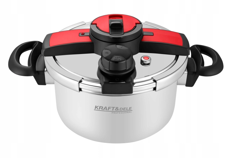 SZYBKOWAR 6L 22CM 60-100 kPa + WŁKAD GOTOWANIE NA PARZE KRAFT&amp;DEL E KD4298