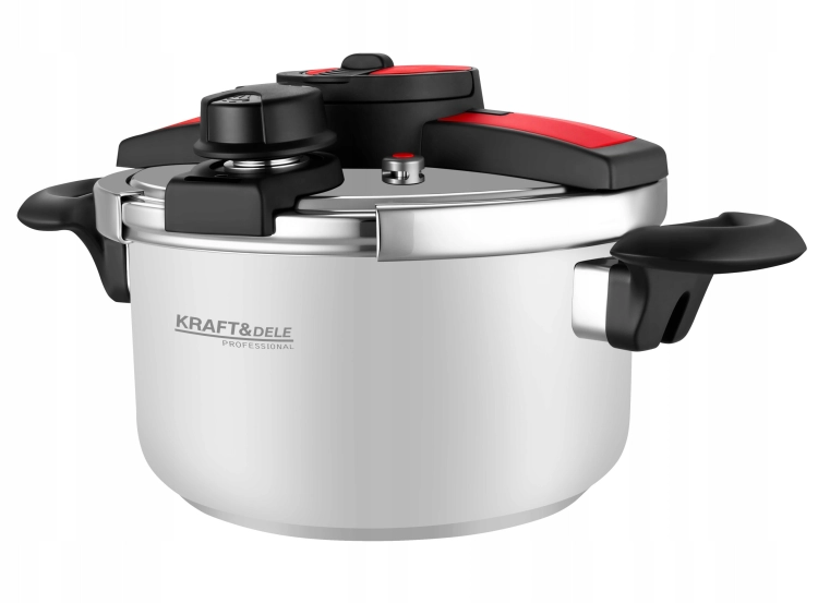SZYBKOWAR 6L 22CM 60-100 kPa + WŁKAD GOTOWANIE NA PARZE KRAFT&amp;DEL E KD4298