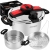 SZYBKOWAR 6L 22CM 60-100 kPa + WŁKAD GOTOWANIE NA PARZE KRAFT&amp;DEL E KD4298