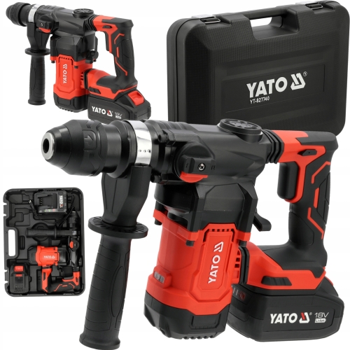 MŁOTOWIERTARKA SDS+ 18V 3.8J (BL MOTOR; 4.0AH) BEZSZCZOTKOWA BARDZO MOCNA