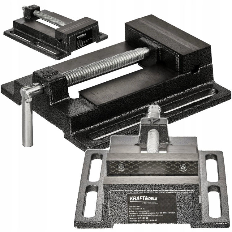 KRAFT&amp;DELE IMADŁO MASZYNOWE KĄTOWE 100MM ŚCISK ZACISK MOCOWANIE KD10740
