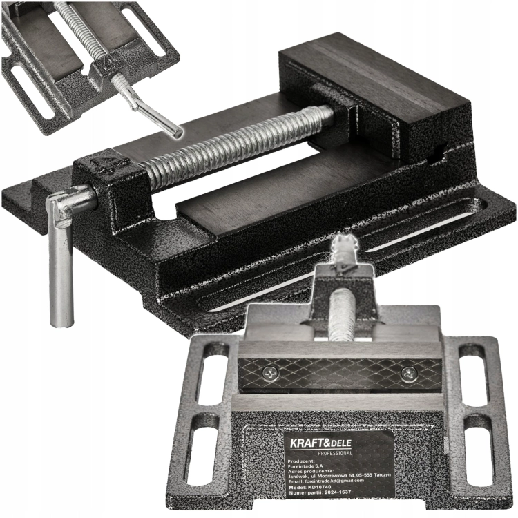 KRAFT&amp;DELE IMADŁO MASZYNOWE KĄTOWE 100MM ŚCISK ZACISK MOCOWANIE KD10740