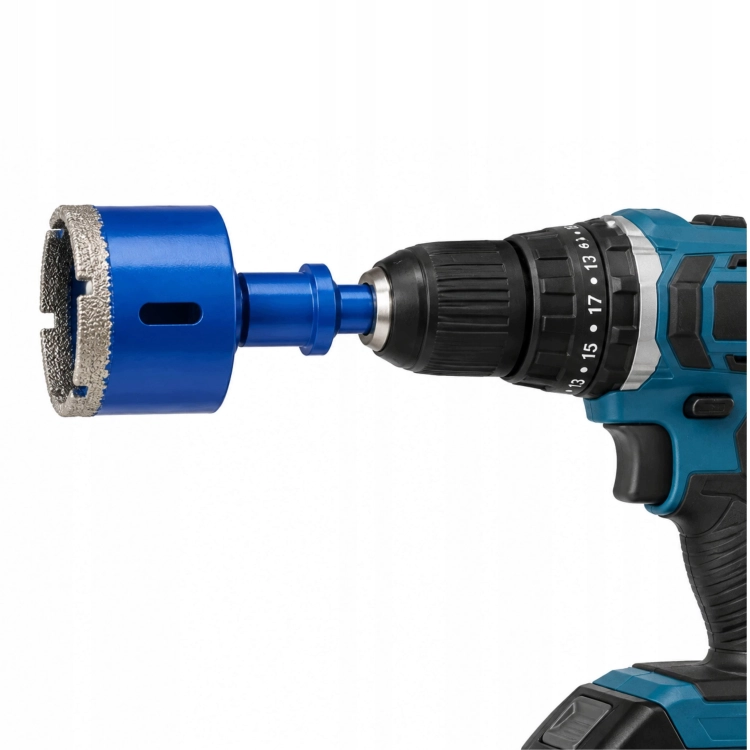 OTWORNICA DIAMENTOWA DO GRESU WIERTŁO ZESTAW OTWORNIC M14 6-68MM + ADAPTER