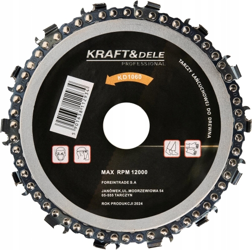 KRAFT&amp;DELE TARCZA ŁAŃCUCHOWA DO DREWNA 125X22,2MM 14-Z 12000rpm KD1060