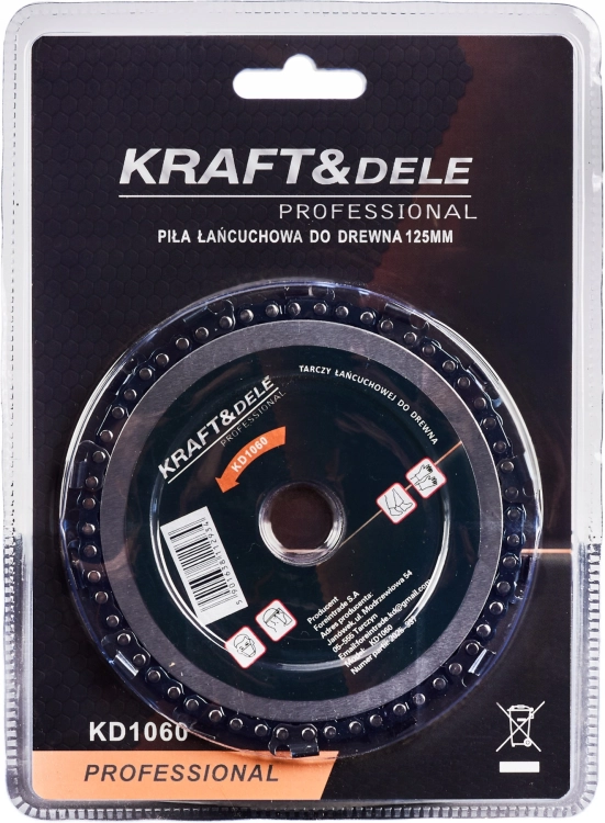 KRAFT&amp;DELE TARCZA ŁAŃCUCHOWA DO DREWNA 125X22,2MM 14-Z 12000rpm KD1060