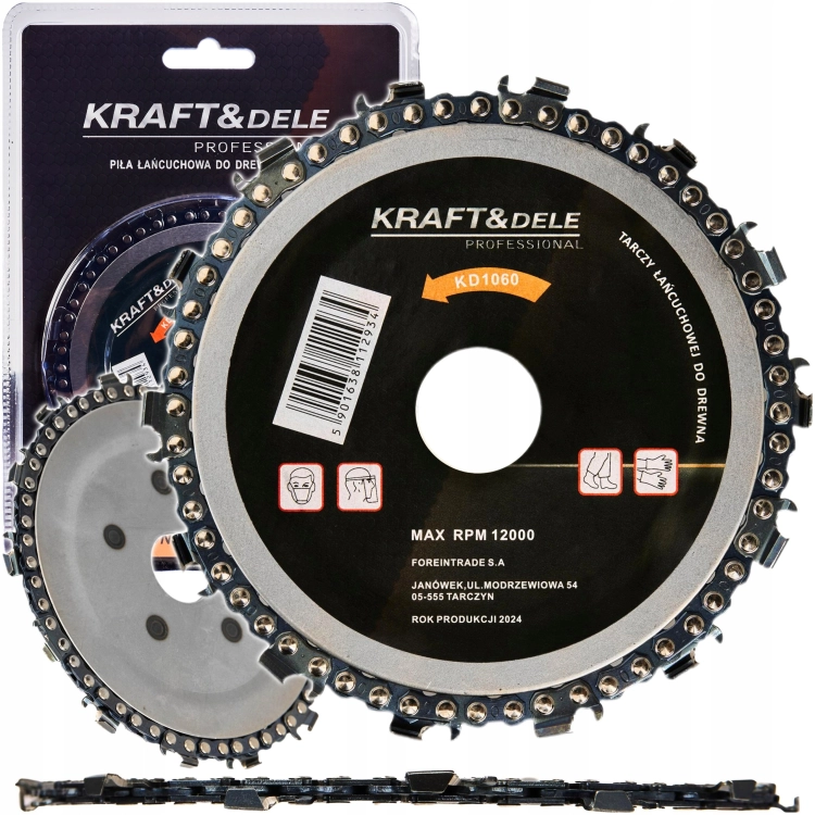 KRAFT&amp;DELE TARCZA ŁAŃCUCHOWA DO DREWNA 125X22,2MM 14-Z 12000rpm KD1060