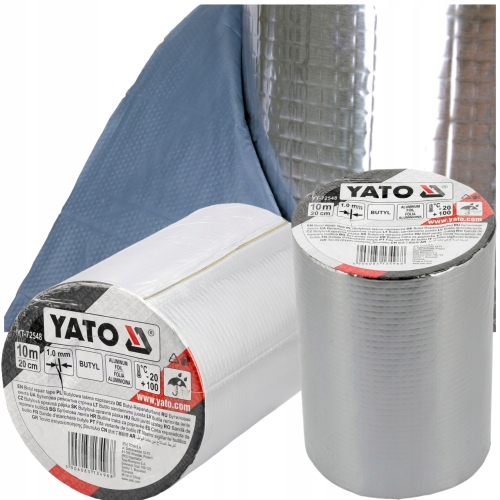TAŚMA BUTYLOWA NAPRAWCZA USZCZELNIAJĄCA WODOODPORNAYATO ALUMINIOWA200MMX10M