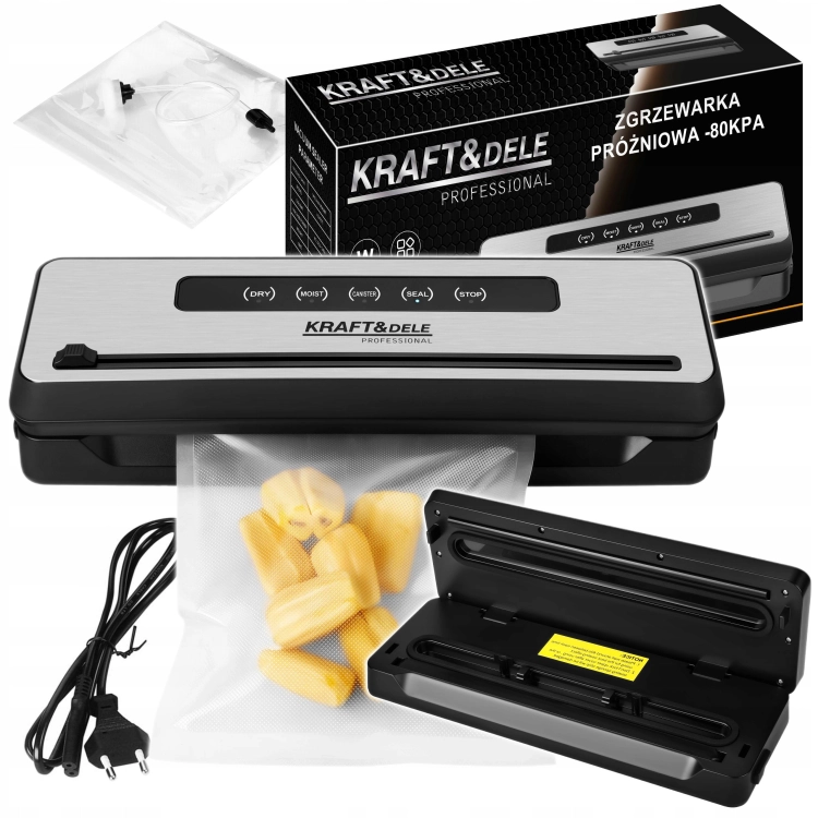 ZGRZEWARKA PRÓŻNIOWA 150W 32CM -80kPA MULTIFUNKCYJNA KRAFTDELE KD4230