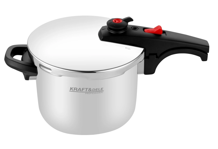 SZYBKOWAR 6L 22CM 60-100 kPa + WŁKAD GOTOWANIE NA PARZE KRAFT&amp;DEL E KD4296