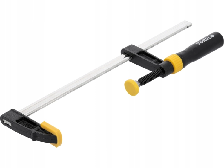 VOREL UCHWYT ŚCISK STOLARSKI ŻELIWNY 50X250MM DREWNIANA RĘKOJEŚĆ 37103