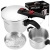 SZYBKOWAR 6L 22CM 60-100 kPa + WŁKAD GOTOWANIE NA PARZE KRAFT&amp;DEL E KD4296