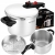 SZYBKOWAR 6L 22CM 60-100 kPa + WŁKAD GOTOWANIE NA PARZE KRAFT&amp;DEL E KD4296