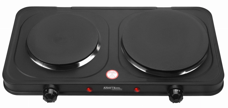 KRAFT&amp;DELE KUCHENKA ELEKTRYCZNA 2600W 155+185MM 2 PALNIKI REGULACJA KD4166