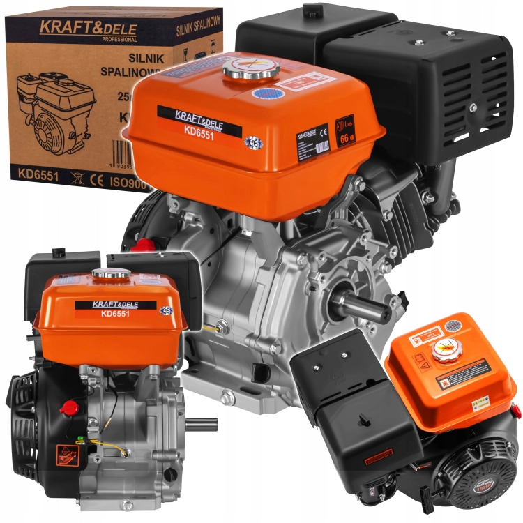 SILNIK SPALINOWY 15KM 420ccm WAŁ 25mm 3600rpm BENZYN ZBIORNIK 6,5L KD6551